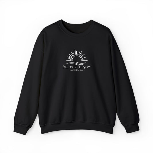 Be the light Crewneck Embroidered Sweatshirt